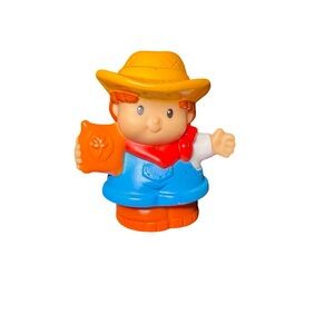 Fisher-Price Little People Farmer Jed Figure Overalls Straw
Hat w/ Seed Bag 2007